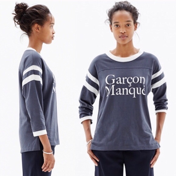 Madewell Tops - Madewell | Garçon Manqué Tomboy Varsity T-Shirt Madewell Tops - Madewell | Garçon Manqué Tomboy Varsity T-Shirt